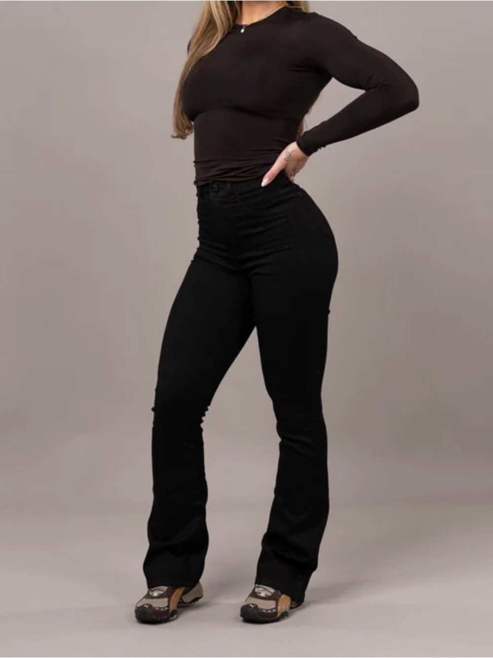 FITJEANS 🖤 Black High Waisted Flare Jeans